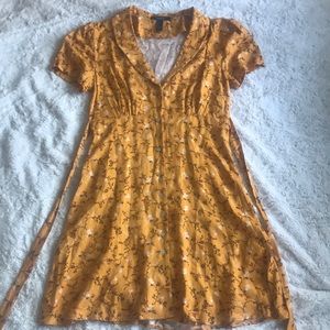 Forever 21 Tie-waist floral print dress